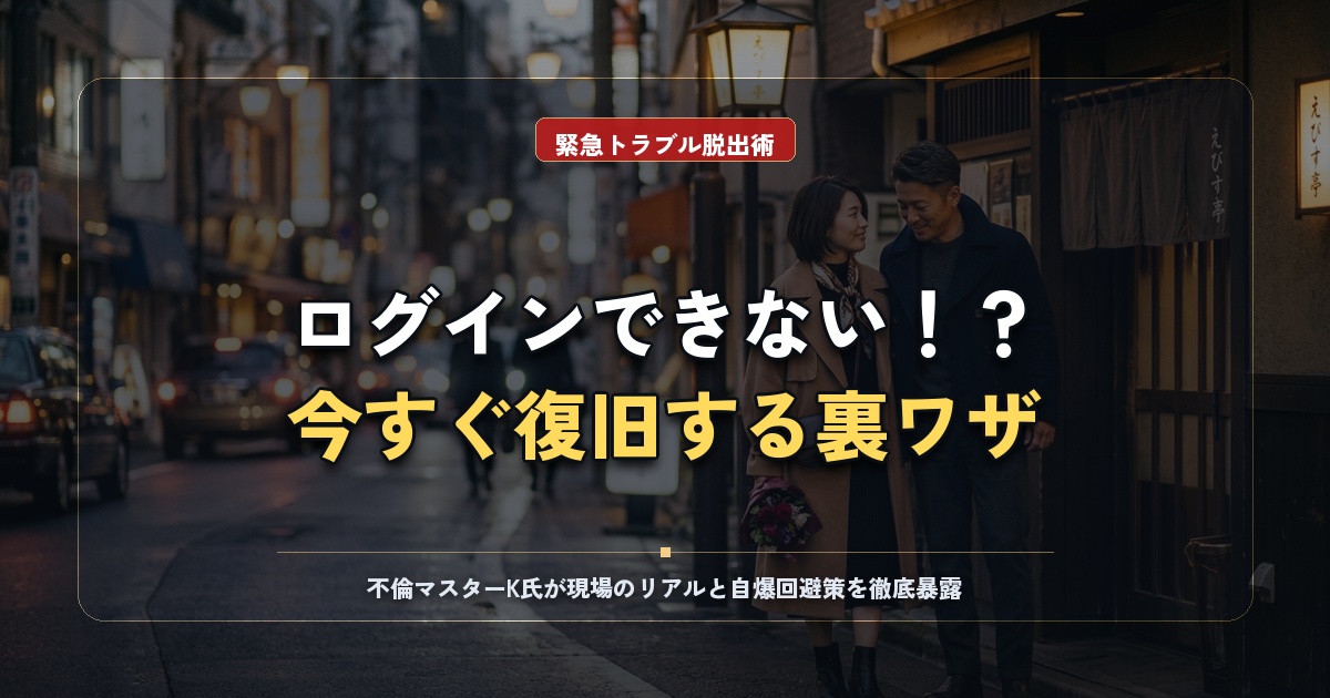 セクシャルマッチングにログインできない？即解決する対処法と注意点