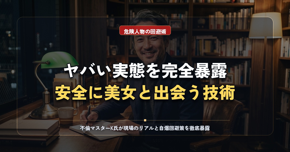 カドルは本当にやばい？危険人物の特徴と安全に美女と出会う全技術
