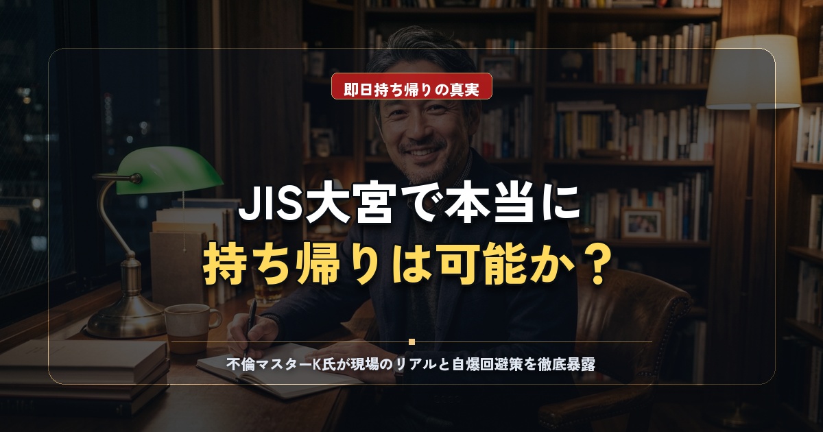 JIS大宮店で持ち帰りは可能？料金と評判の真相＆既婚者の安全な出会い方