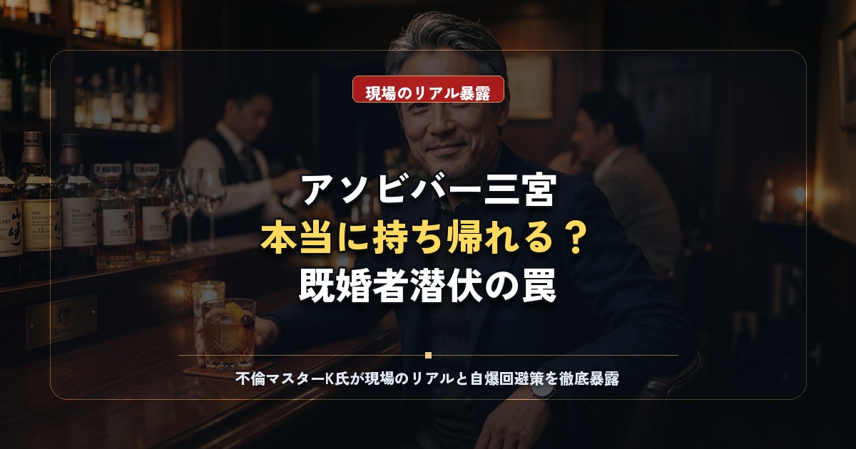 アソビバー神戸三宮店の持ち帰り事情と既婚者のリスクを徹底解剖