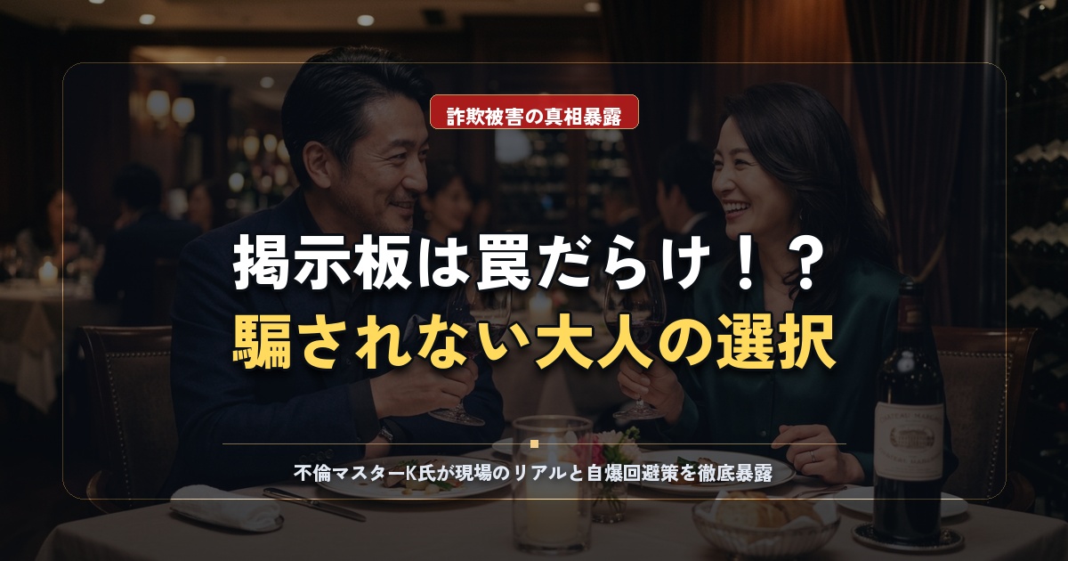 ママ活掲示板は危険？詐欺の手口と安全に出会える大人の選択肢