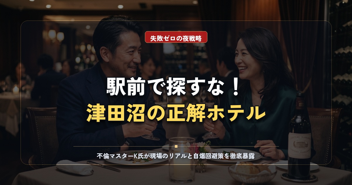 津田沼のラブホテル完全攻略｜駅前の現実と賢い大人の秘密の選択肢