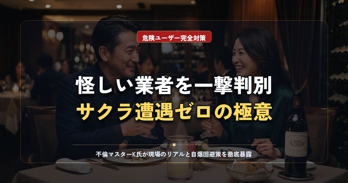 カドルにサクラはいる？業者の見分け方と遭遇ゼロにする実践術