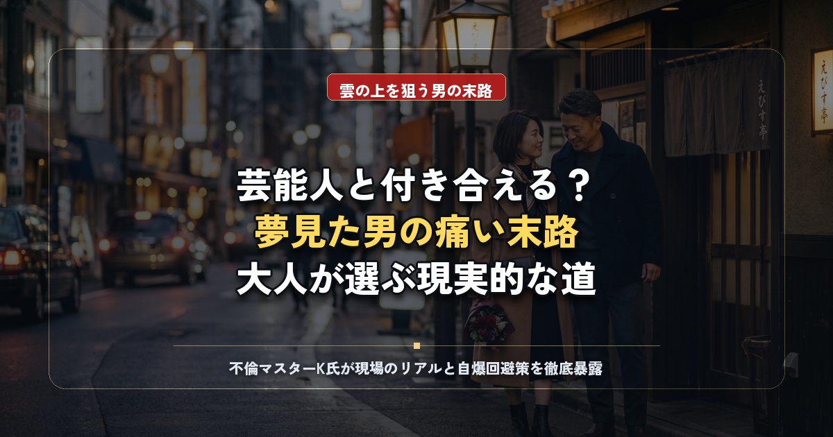 芸能人と一般人の交際きっかけ7選！雲の上の存在を狙う男の末路と現実的な大人の選択肢
