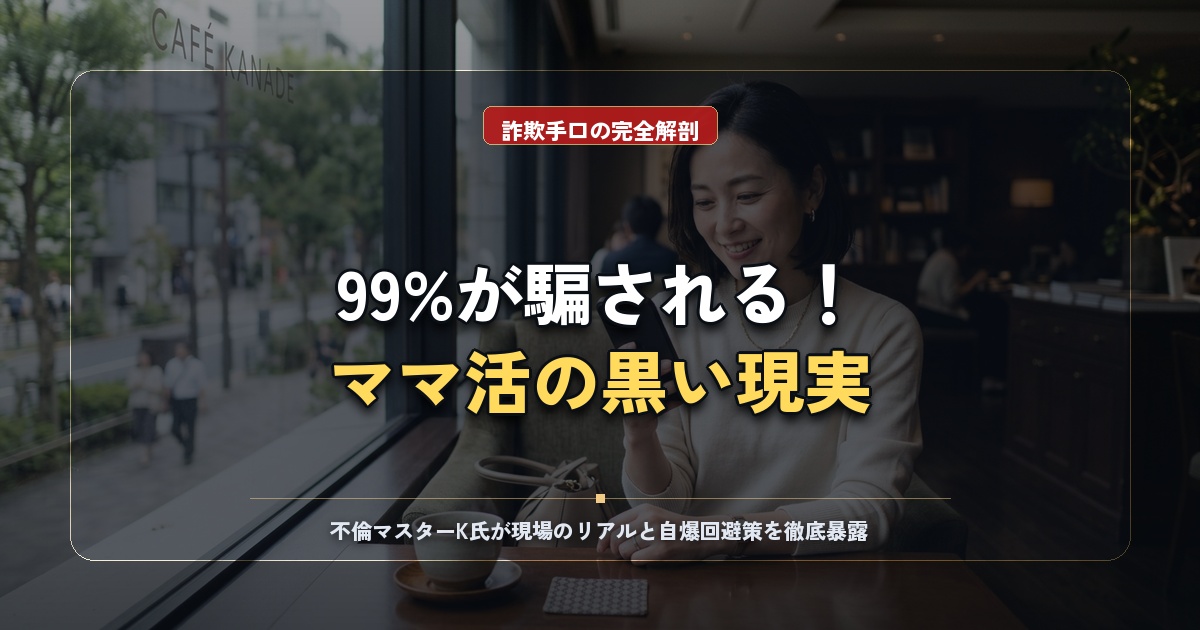 m活の甘い罠と現実！99%騙される手口と賢い男の安全な選択肢