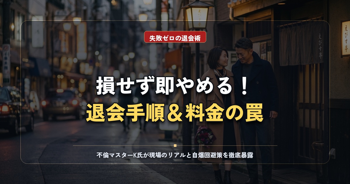セクシャルマッチングの退会方法を徹底解説｜料金・使い方・安全性もまとめて紹介！